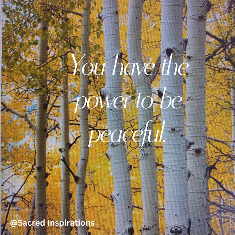 You have the power to protect your peace