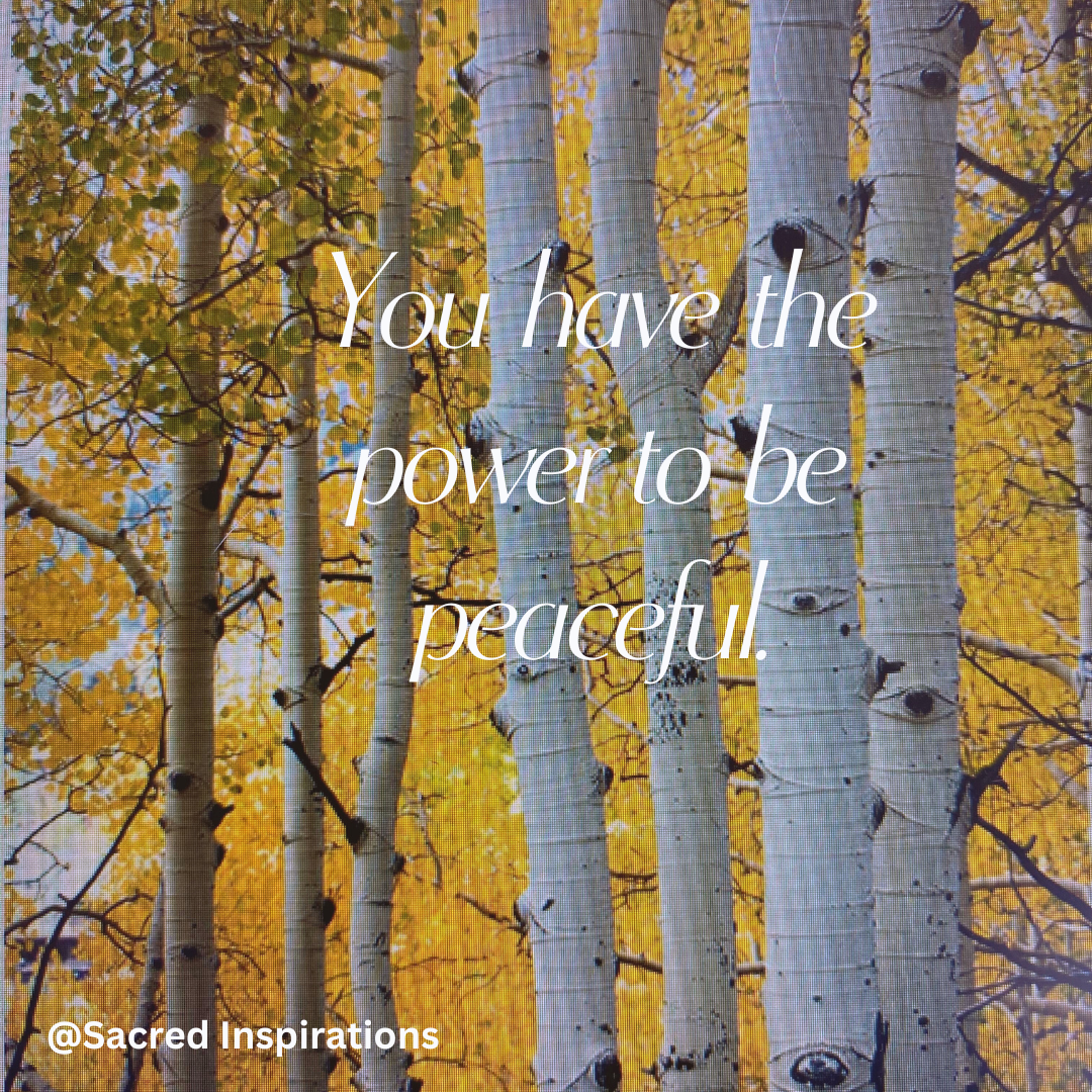 You have the power to protect your peace