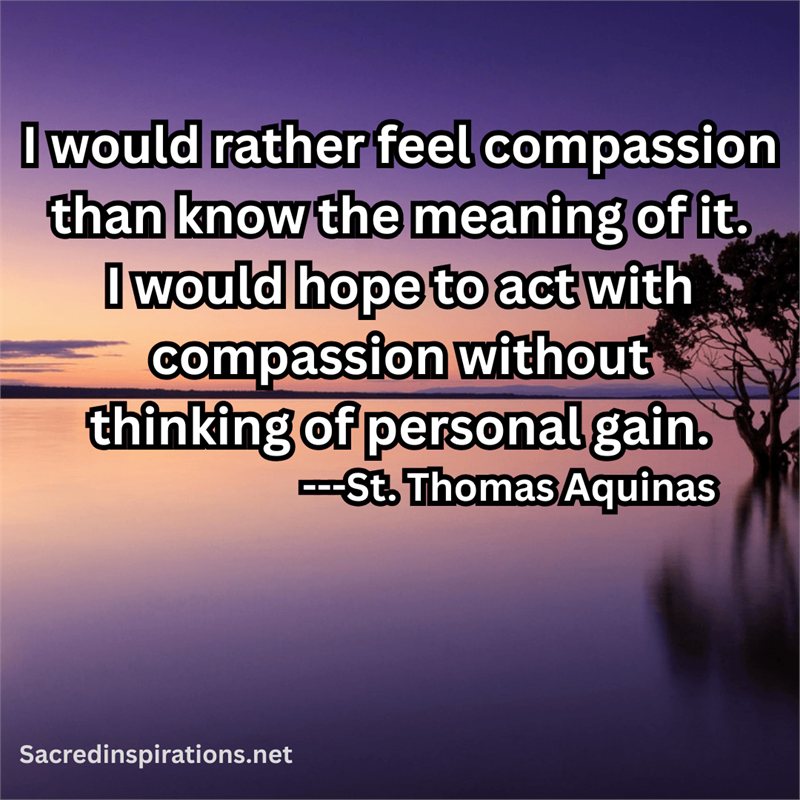 Compassion quote — St. Thomas